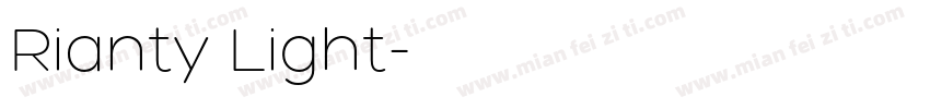 Rianty Light字体转换